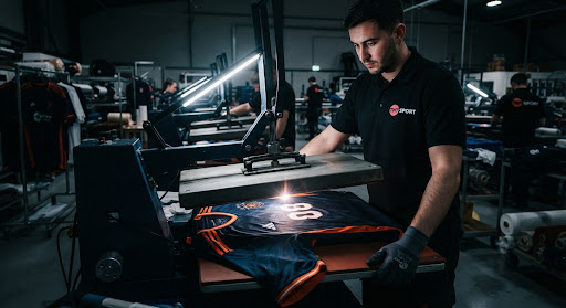 Factory Sports Jersey Print Press Precision